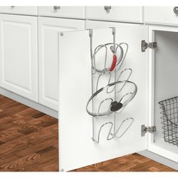 Spectrum Bloom 20 in. H X 7 in. W X 6.3 in. L Chrome Cabinet Door Organizer