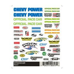 PineCar Dry Transfer Decal Multicolored