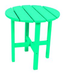 Ivy Terrace Classics Blue Round HDPE Contemporary Side Table