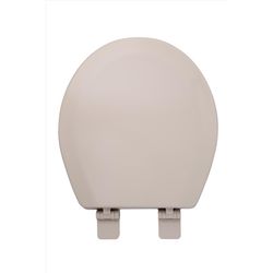 Oakbrook Collection Laurel Round Biscuit Wood Toilet Seat