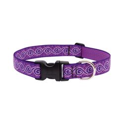LupinePet Original Designs Multicolor Jelly Roll Nylon Dog Adjustable Collar