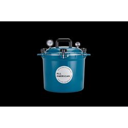 All American 1930 Cast Aluminum Pressure Canner 21.5 qt Blue