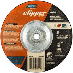 Norton Clipper 7 in. D X 5/8-11 in. X 1/4 in. thick Classic Grinding Wheel 1 pk