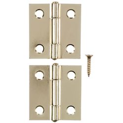 Ace 2.75 in. W X 1-1/2 in. L Bright Brass Brass Narrow Hinge 2 pk