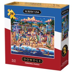 Dowdle Personal Puzzle Surfin' USA Multicolored 210 pc