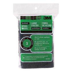 3M 3 Grade Medium Steel Wool Pad 6 pk