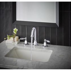 Oakbrook Collection Jennifer Chrome Traditional Widespread Bathroom Sink Faucet 8 in.