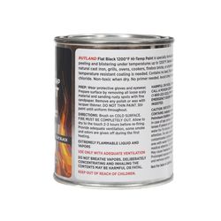 Rutland Black High Heat Paint 16 oz