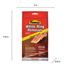 Homax No Scent White Ring Remover 1 pk Wipes