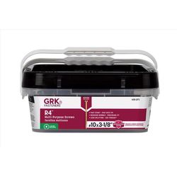 GRK Fasteners No. 10 in. X 3-1/8 in. L Star Flat Head W-Cut Multi-Purpose Screws