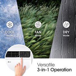 LG Dual Inverter 10000 BTU 115 V WIFI Window Air Conditioner w/Remote 450 sq ft