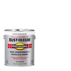 Rust-Oleum Professional Indoor and Outdoor Gloss White Oil-Based Enamel Protective Paint 1 gal