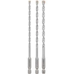 DeWalt Assorted Carbide Tipped Impact Drilling Set Hex Shank 3 pc