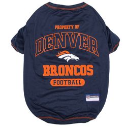 Pets First Blue Denver Broncos Dog T-Shirt Extra Large