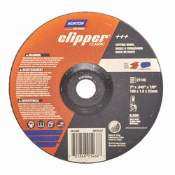Norton Clipper 7 in. D X 7/8 in. X 0.045 in. thick Aluminum Oxide Classic Cut-Off Wheel 1 pk