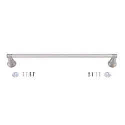 OakBrook Collection Traditional Brushed Nickel Towel Bar 24 in. L Die Cast Zinc