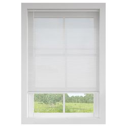 LEVOLOR Basics Vinyl 1 in. Blinds 27 in. W X 64 in. H White Cordless