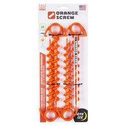Nite Ize Orange Screw Small Ground Anchor 4 pk