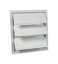 Air Vent 16 in. H X 17.5 in. W X 17.8 in. L White Plastic Automatic Gable Shutter