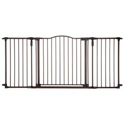 North States Brown 30 in. H X 38.3-72 in. W Metal Pet Gate