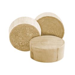 Richelieu Flat Birch Head Plug 1/2 in. D X .5 in. L 25 pk Natural