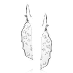 Montana Silversmiths Women's Windsong Feather TQ Earrings