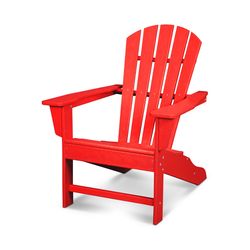 Ivy Terrace Red HDPE Frame Adirondack Chair