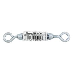 Hampton Zinc-Plated Aluminum/Steel 0.154 in. D Turnbuckle 70 lb 4 in. L