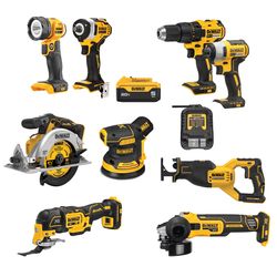 DeWalt 20V MAX Cordless Brushed 9 Tool Combo Kit