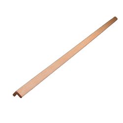 Alexandria Moulding 3/4 in. H X 3/4 in. W X 8 ft. L Unfinished Natural Wood Corner Molding