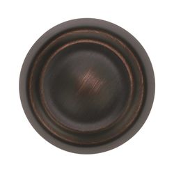 Amerock Kane & Crosley Collection Round Cabinet Knob 1-1/4 in. D 1-1/4 in. Oil Rubbed Bronze 1 pk