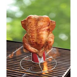 Gia's Kitchen Silver Stainless Steel Poultry Roasting Stand