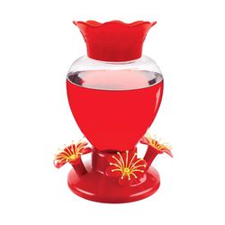North States Hummingbird 24 oz Plastic Nectar Bird Feeder 4 ports