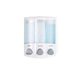 Better Living Euro Clear White ABS plastic Lotion/Soap Dispenser