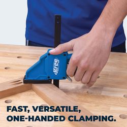 Kreg VersaGrip 24 in. X 3-1/4 in. D Quick-Release Bar Clamp and Spreader 300 lb 1 pk