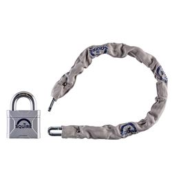 Squire 3 in. W Hardened Steel 4-Pin Tumbler Chain And Lock