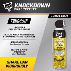 DAP White Water-Based Knockdown Wall Texture 20 oz