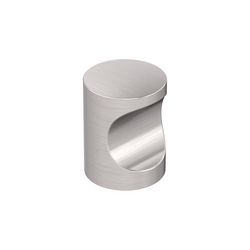 Amerock Whistle Contemporary  Round Cabinet Knob 11/16 in. D 0.93 in. Satin Nickel 1 pk