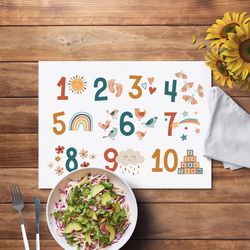 P Graham Dunn Multicolored Vinyl Placemats 19 in. L X 14 in. W