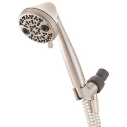 Oxygenics PowerFlow Brushed Nickel ABS 3 settings Handheld Showerhead 1.75 gpm