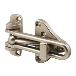 Prime-Line Defender Security 2.5 in. H X 3.88 in. L Satin Nickel Zinc Die Cast Door Security Guard