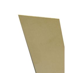 K&S Metal 0.01 in. X 6 in. W X 12 in. L Mill Brass Plain Sheet Metal