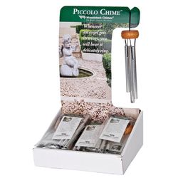 Woodstock Chimes Signature collection Silver Aluminum/Wood 6 in. Piccolo Wind Chime