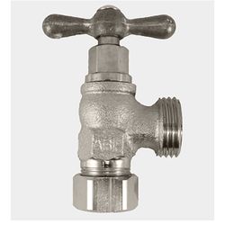 Arrowhead 1/2 Copper Compression X 3/4 in. MHT Brass Washing Machine Valve