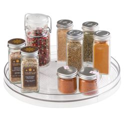 iDesign Linus Clear Plastic Storage Tray Organizer