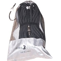 Work Hose 100 ft. L X 1/4 in. D Flexible EPDM Rubber Air Hose 400 psi Black