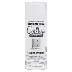 Rust-Oleum Chalked Matte Linen White Chalky Finish Paint 12 oz