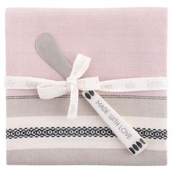 Karma Lisbon Pink Cotton Lilac Tea Towel 1 pk