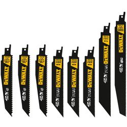 DEWALT 6 in. Bi-Metal Reciprocating Saw Blade Set 6 TPI 8 pk