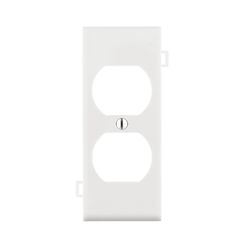 Leviton White 1 gang Thermoplastic Nylon Duplex Wall Plate 1 pk